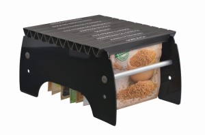 Modern WYSOKI (czarny) przyprawnik szufladowy - organizer  